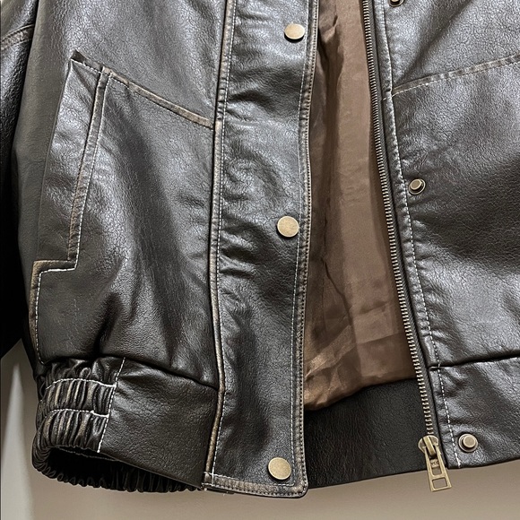 Princess Polly Leather Jacket - Picture 3 of 4